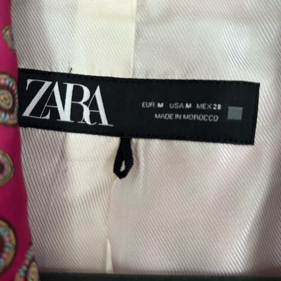 Zara Pink Patterned Blazer - Picture 3 of 4